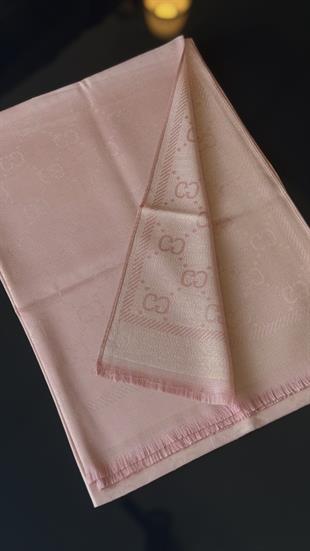 PUDRA PEMBE / SİMLİ İPEK ŞAL