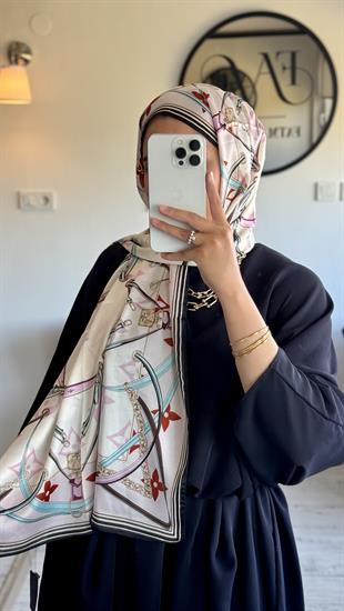 PUDRA PEMBE VUAL İPEK ŞAL