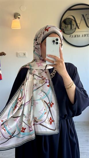 PUDRA PEMBE VUAL İPEK ŞAL