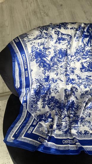 SAKS / BEYAZ VUAL İPEK ŞAL