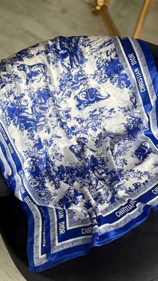 SAKS / BEYAZ VUAL İPEK ŞAL