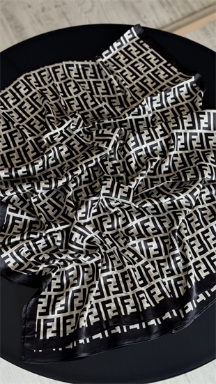 SİYAH / BEYAZ GEÇİŞLİ F VUAL İPEK ŞAL 