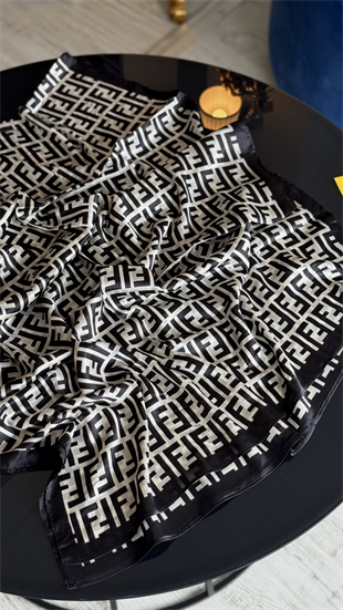 SİYAH / BEYAZ GEÇİŞLİ F VUAL İPEK ŞAL 