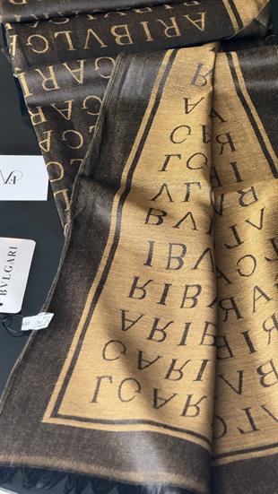 SİYAH GOLD ÇİFT YÖNLÜ KAŞMİR / YÜN ŞAL