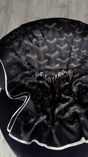 SİYAH GOYARD VUAL İPEK ŞAL 