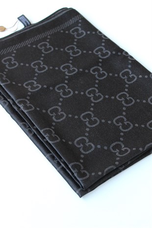 SİYAH / SİMLİ İPEK ŞAL