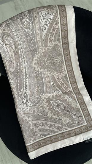 PUDRA BEJ / ETNİK DESEN PAMUK ŞAL