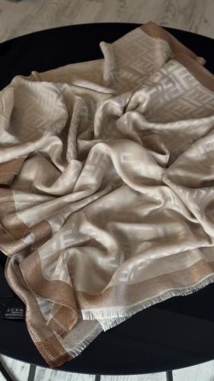 VİZON İNCE YÜN İPEK ŞAL