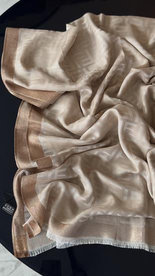 VİZON İNCE YÜN İPEK ŞAL