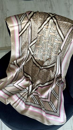 VİZON / PUDRA VUAL İPEK ŞAL