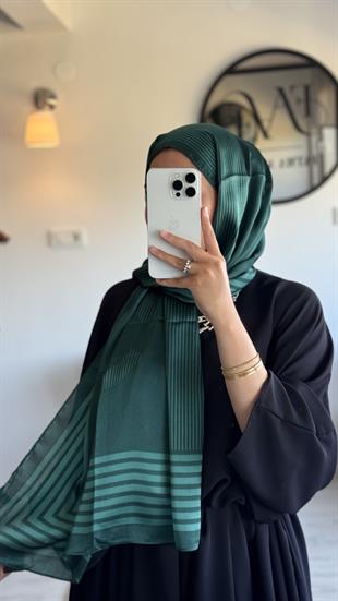 YEŞİL C VUAL İPEK ŞAL