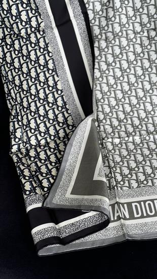 YEŞİL / GRİ ÇİFT YÖNLÜ ORJİNAL İTHAL DIOR EŞARP 