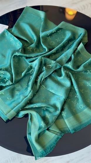 YEŞİL SİMLİ İPEK ŞAL