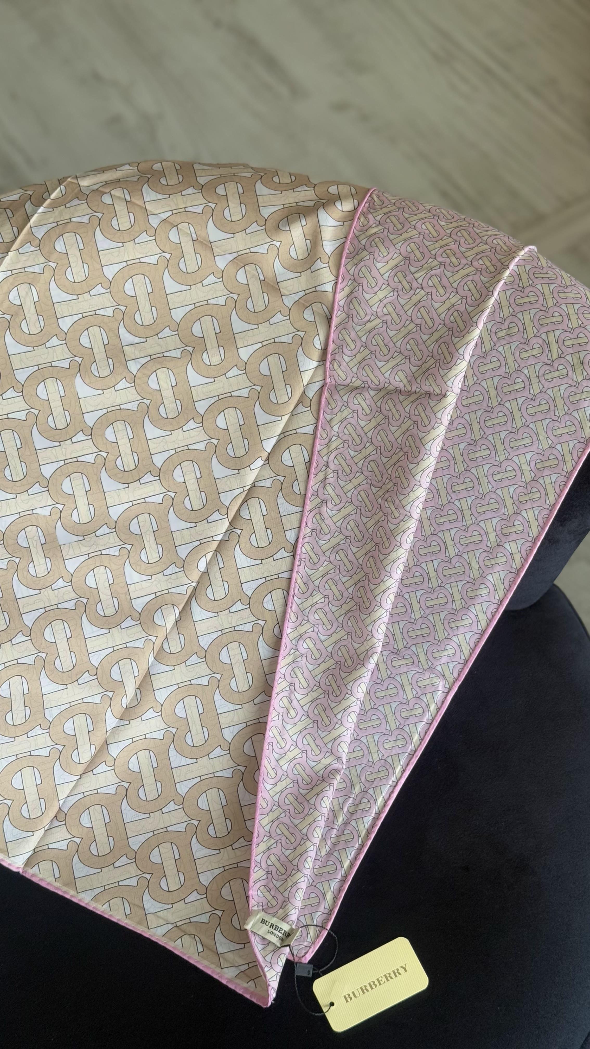 B DESEN BEJ PEMBE  / ÇİFT YÖNLÜ TWİL EŞARP