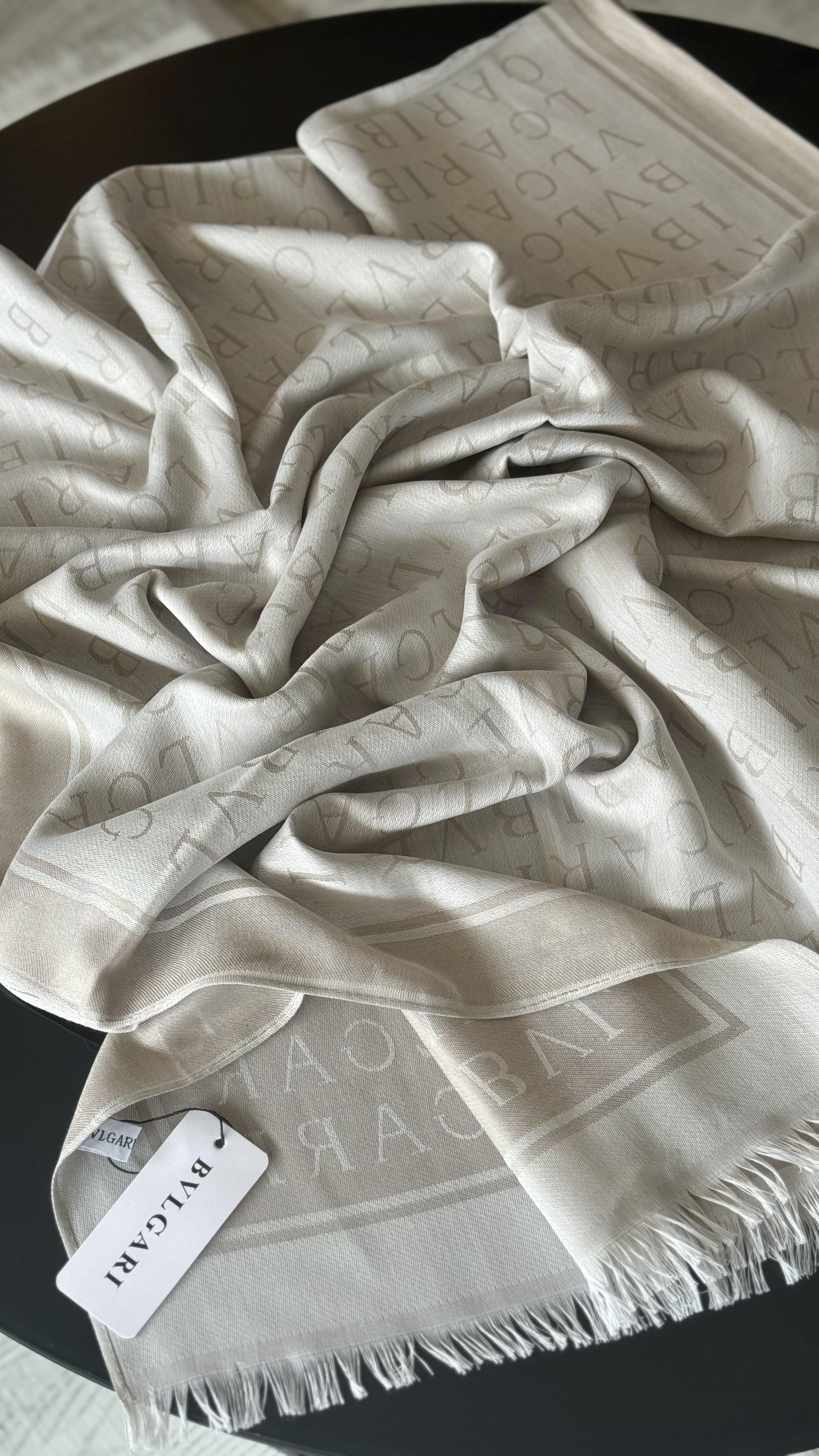 BEJ ÇİFT YÖNLÜ KAŞMİR / YÜN ŞAL