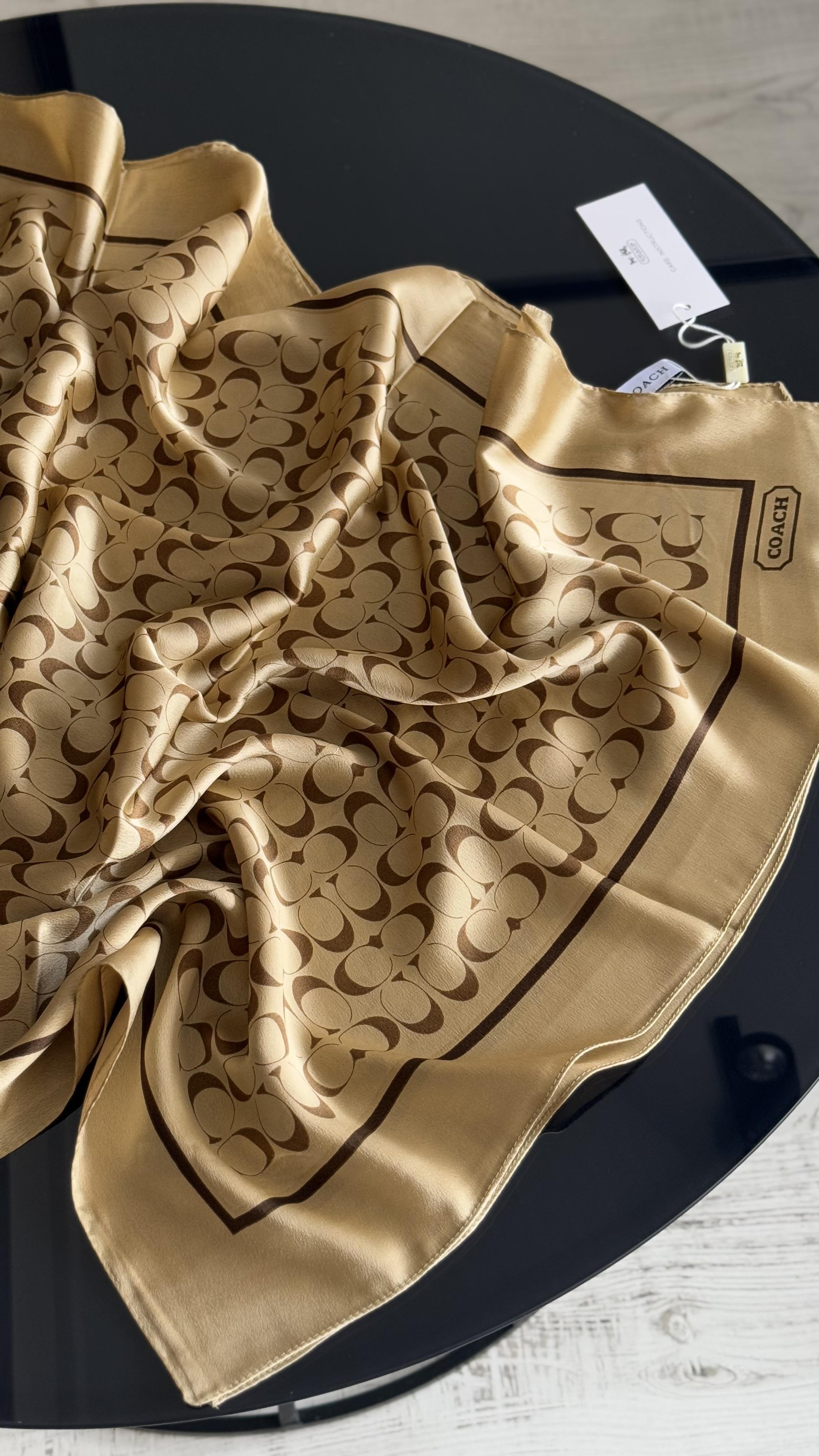 C DESEN CAMEL VUAL İPEK ŞAL