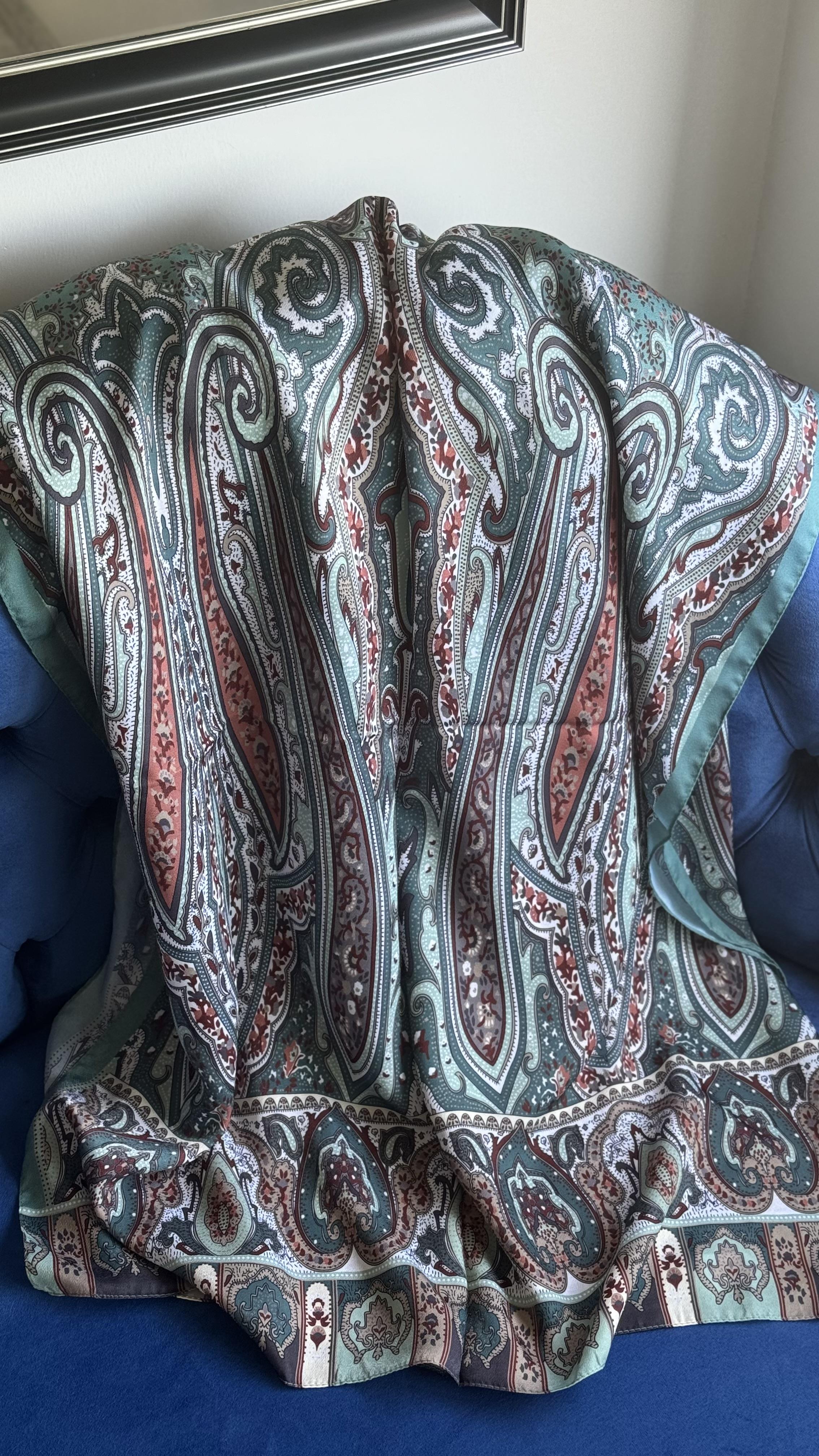 ETNİK İPEK PAMUK YEŞİL 