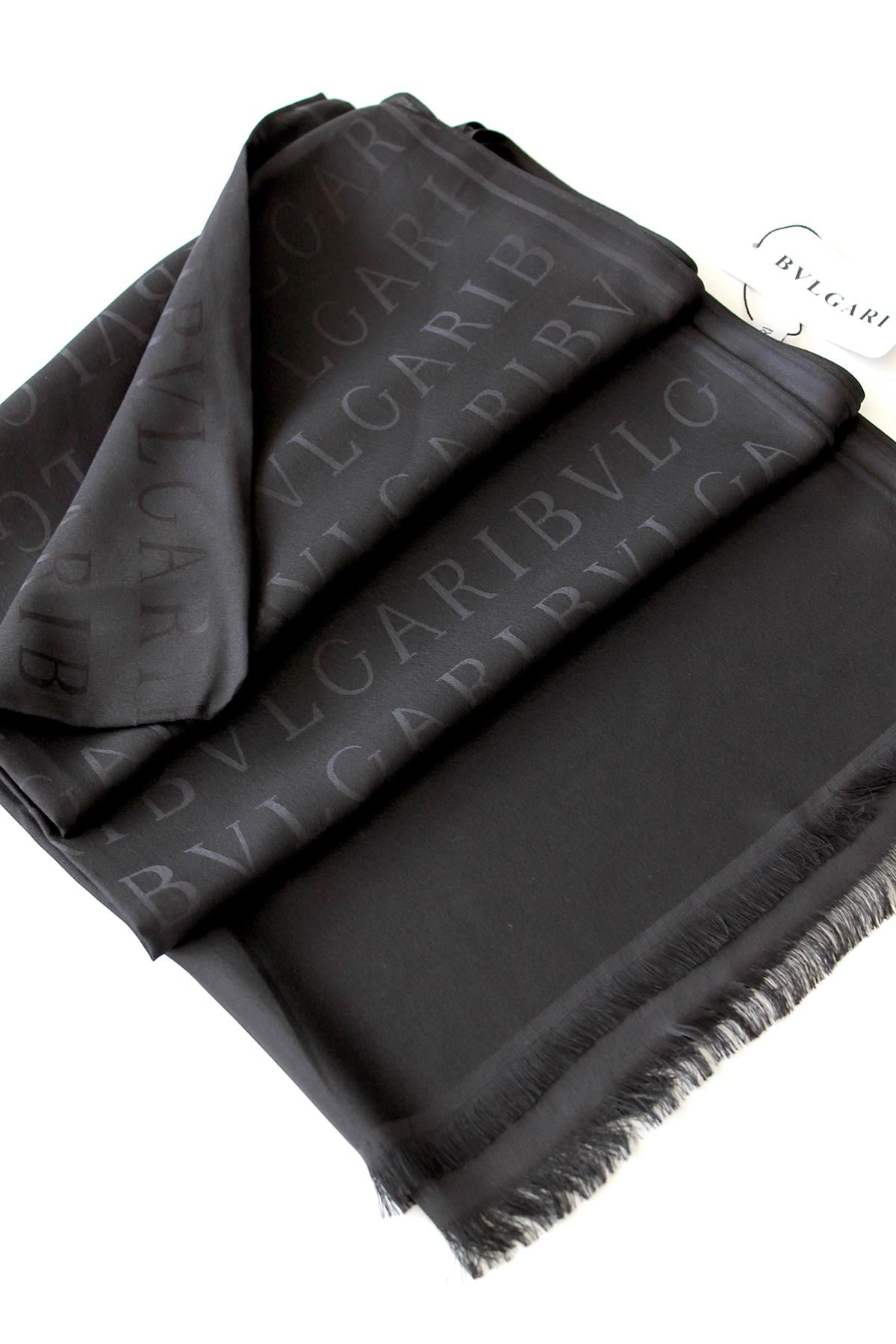 İPEK / PAMUK SİYAH ŞAL