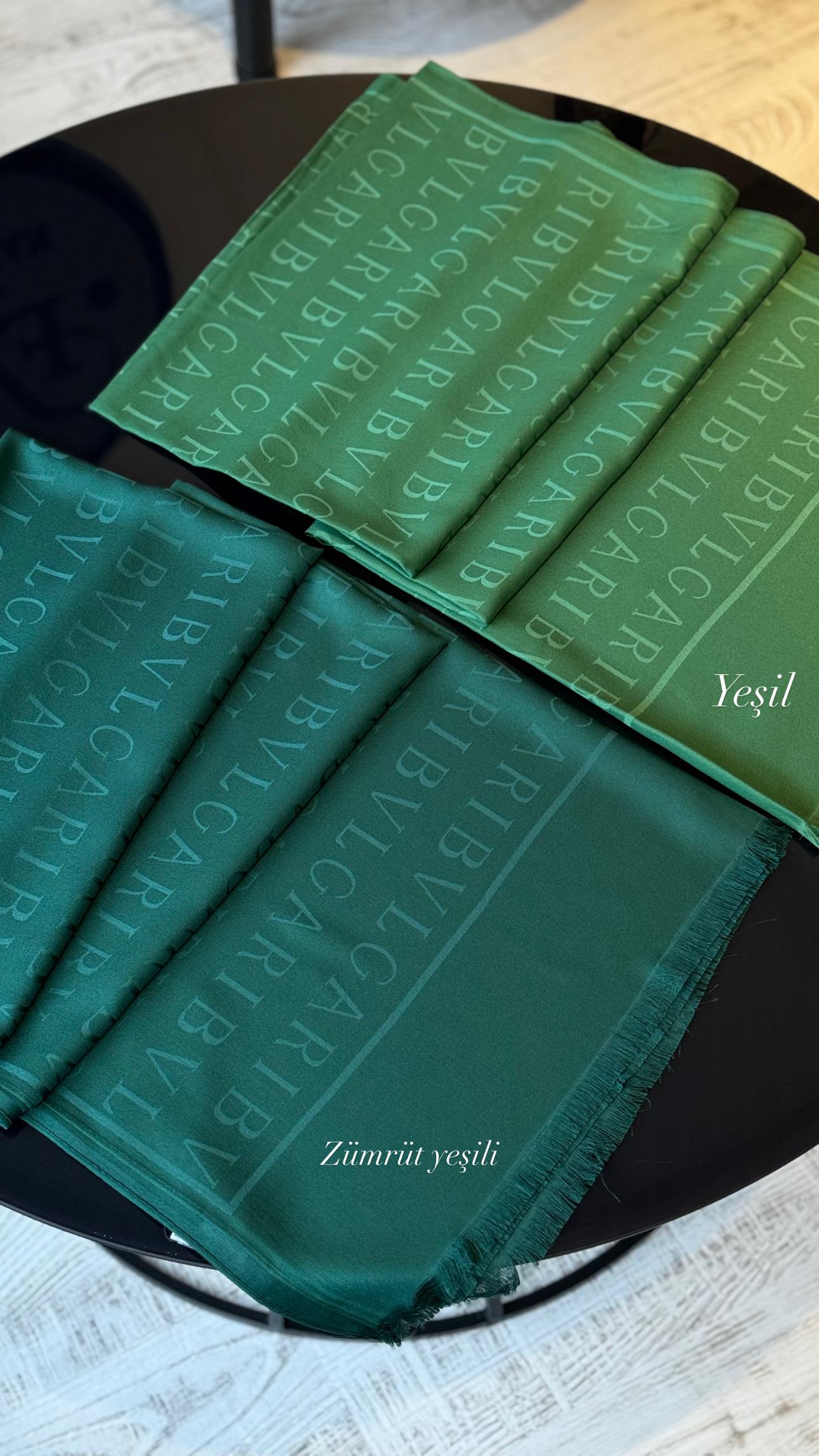 İPEK / PAMUK YEŞİL ŞAL