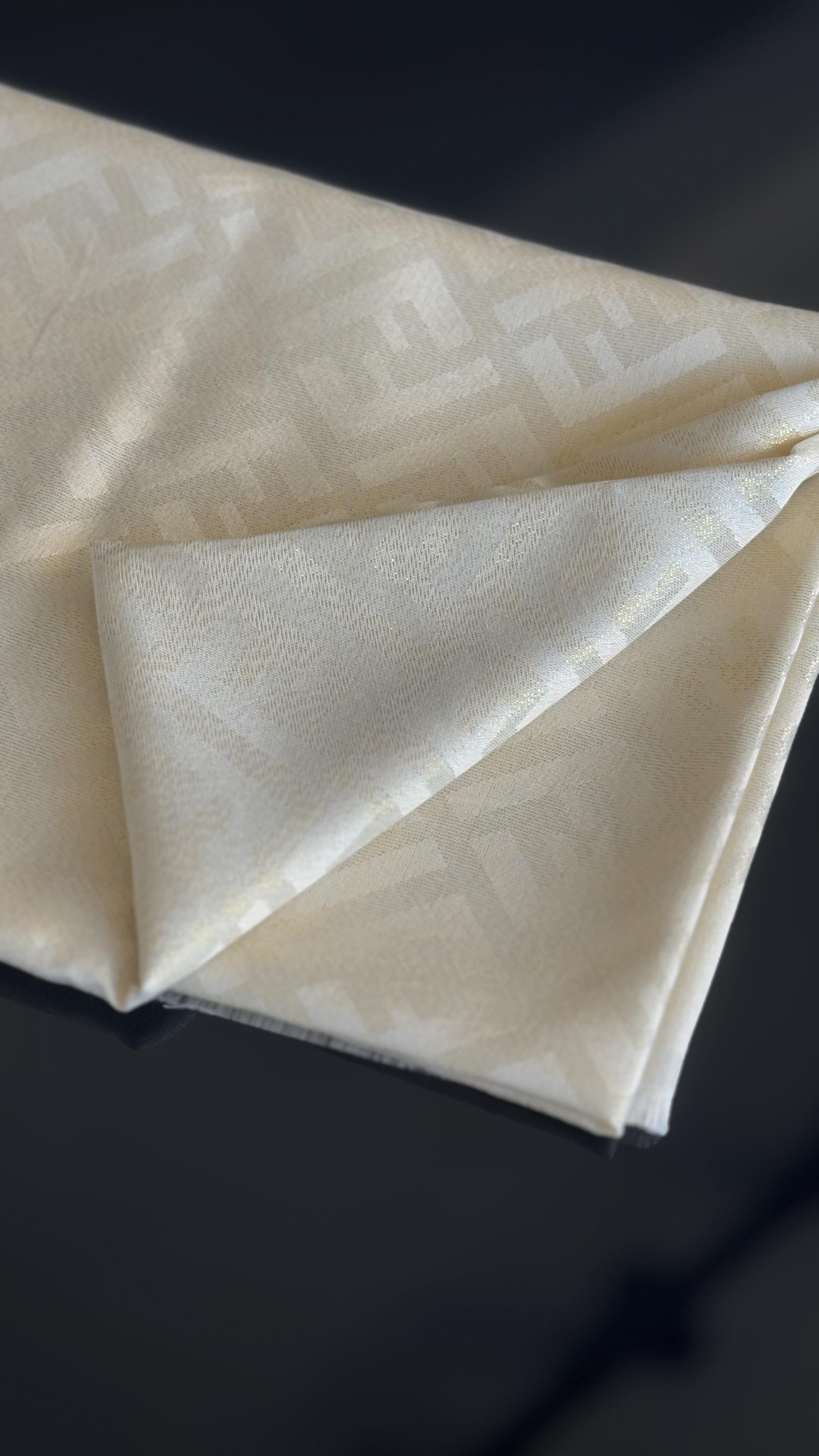 KREM / SİMLİ İPEK ŞAL