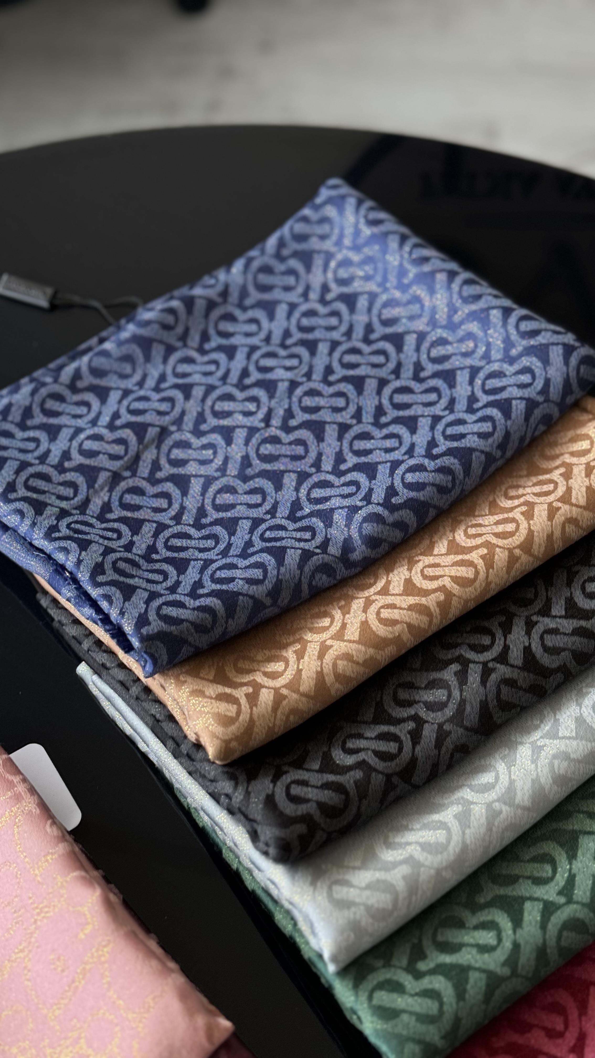 LACİVERT B İPEK / PAMUK ŞAL