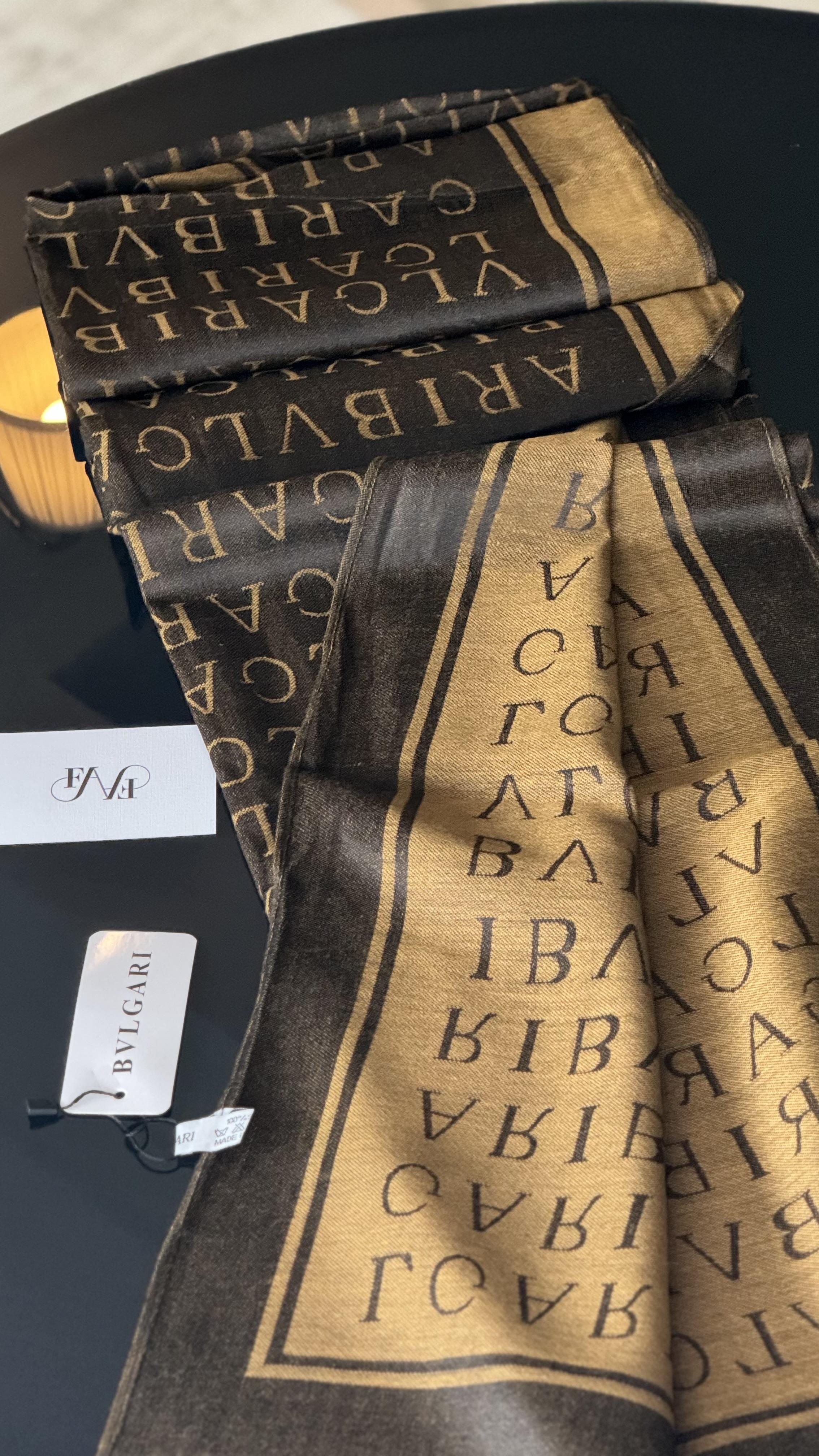 SİYAH GOLD ÇİFT YÖNLÜ KAŞMİR / YÜN ŞAL