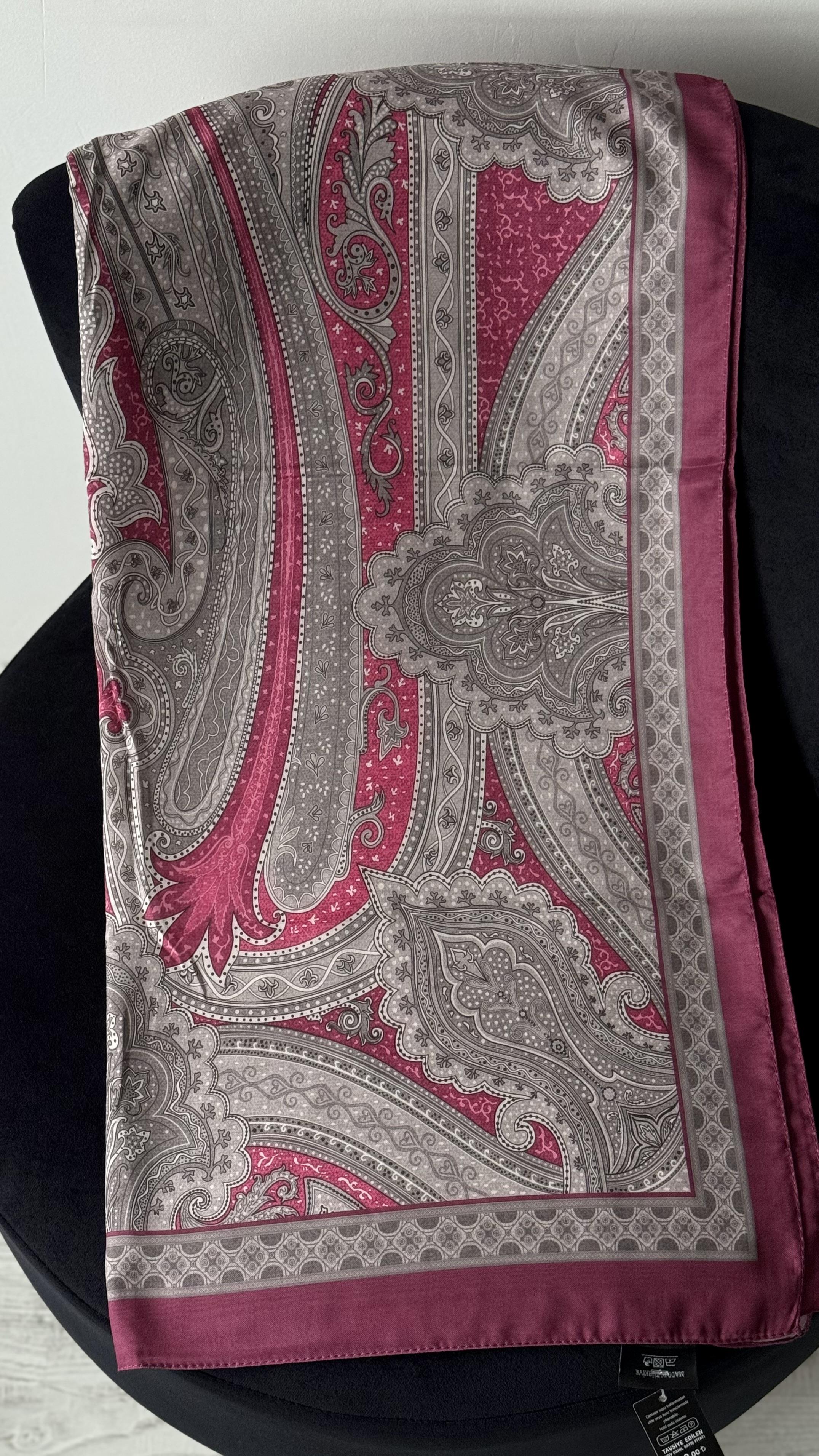 VİŞNE / ETNİK DESEN PAMUK ŞAL