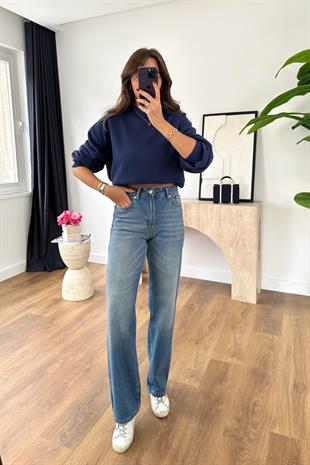 ZR Lovin Lacivert Straight Jean