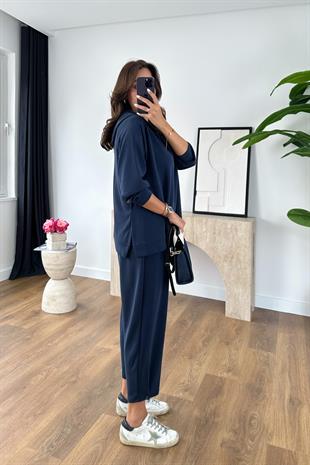 Nowse Lacivert Sweat Pantolon Modal Takım