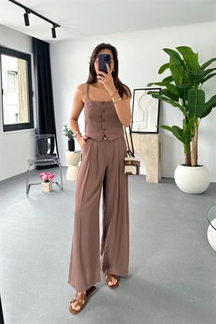 Cesla Gül Kurusu/Kahve Alt Üst Takım