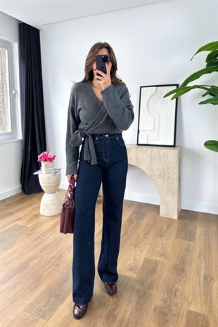 ZR Losa Koyu Lacivert Straight Jean