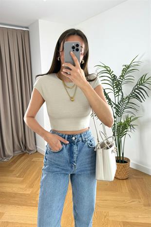 Luly Taş Çelik Crop Top