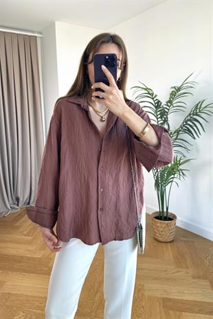 Titsa Gül Kurusu Çizgili Gömlek