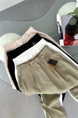 MD Luca Siyah Palazzo Pantolon