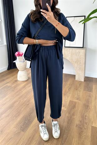 Nowse Lacivert Sweat Pantolon Modal Takım