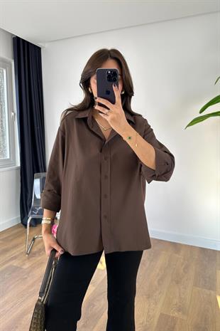 İntisa Acı Kahve Basic Gömlek