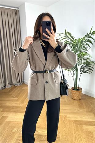 Fipsy Vizon Kaşe Blazer Ceket