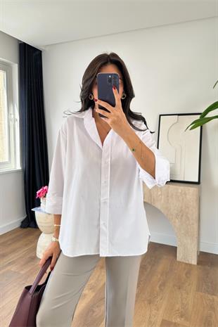 İntisa Beyaz Basic Gömlek