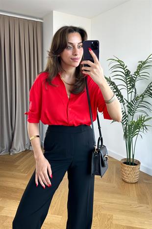 ZR Utix Kırmızı Tensel Gömlek