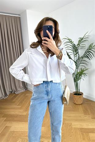 Vivalde Beyaz Poplin Gömlek