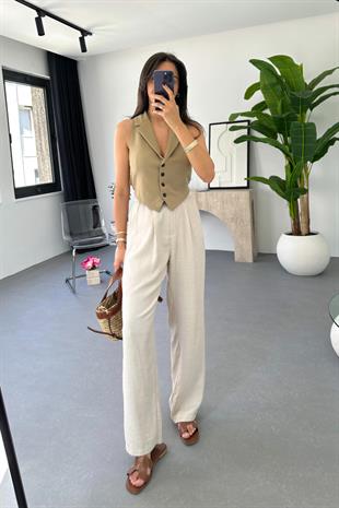 MD Luca Taş Palazzo Pantolon