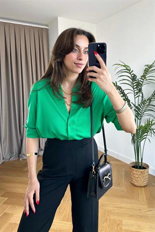 ZR Utix Yeşil Tensel Gömlek