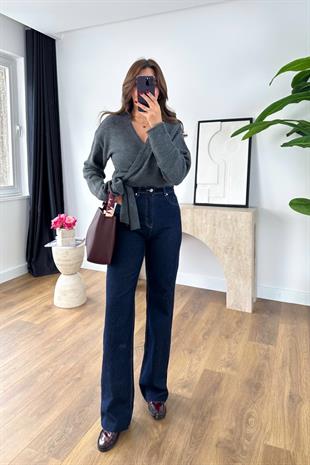 ZR Losa Koyu Lacivert Straight Jean