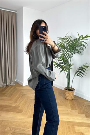 Mintox Haki Oversize Gömlek