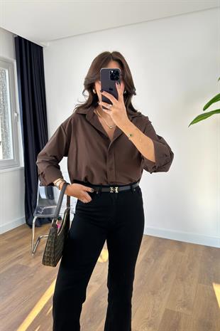 İntisa Acı Kahve Basic Gömlek