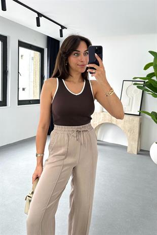 Massimo Acı Kahve V Yaka Atlet