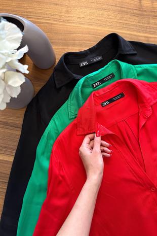 ZR Utix Yeşil Tensel Gömlek