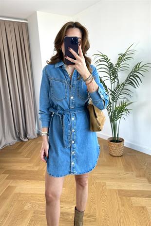 Camaıeu Mavi Denim Elbise
