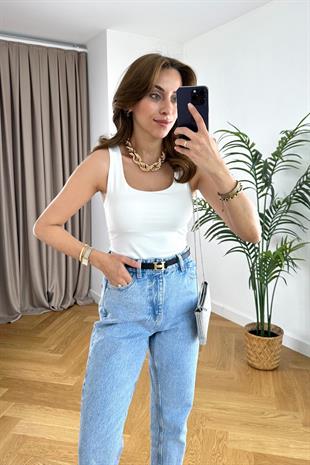 ZR Hens Beyaz Kolsuz Body