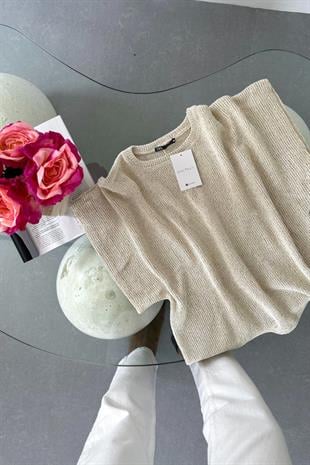 Erozy Zr Taş Kendinden Dokulu Bluz